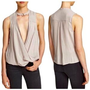 Free People TAN sleeveless top